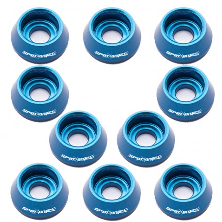 ARANDELA CONICA ALUMINIO AZUL M3 (10 unidades)