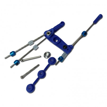 SET ACELERADOR/FRENO COCHE RC MONTADO AZUL FASTRAX