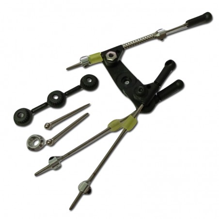 SET ACELERADOR/FRENO COCHE RC MONTADO NEGRO FASTRAX