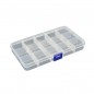 CAJA ACESORIOS TRANSPARENTE 175X100MM (15 HUECOS)