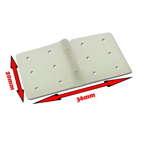 BISAGRA NYLON PLANA 20X36MM
