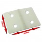 BISAGRA NYLON PLANA 27X36MM (10 unidades)