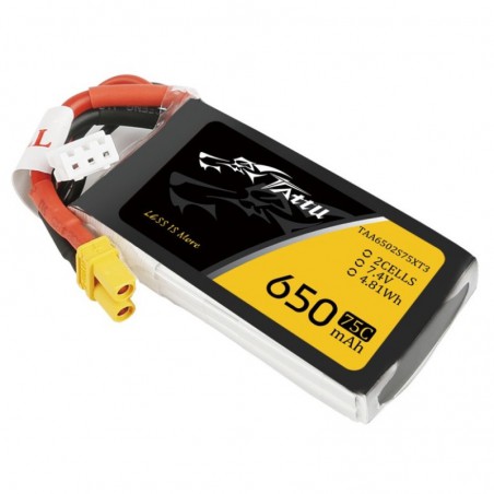 BATERIA LIPO 7.4V 650mAh 75C TATTU LIPO XT30