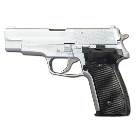 ARMA PISTOLA AIRSOFT  PESADA HFC PLATA