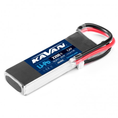 BATERIA LIPO 7.4V 2200MAH 40C KAVAN