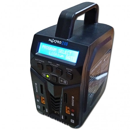 CARGADOR LIPO MAXPRO 240 DUO (2X120W) AC/DC