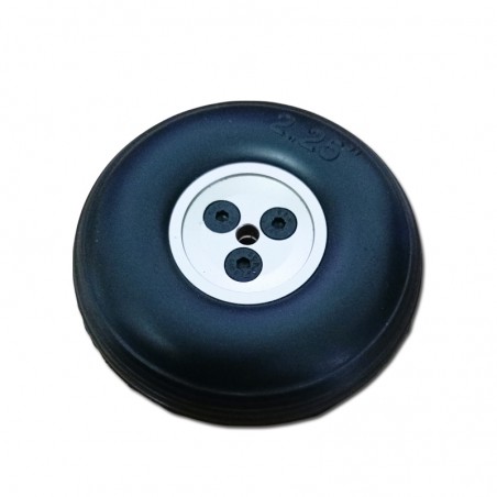 RUEDA GOMA LLANTA ALUMINIO 57mm (grosor 21.5mm)