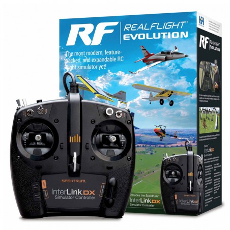 SIMULADOR REALFLIGHT EVOLUTION CON EMISORA INTERLINK DX