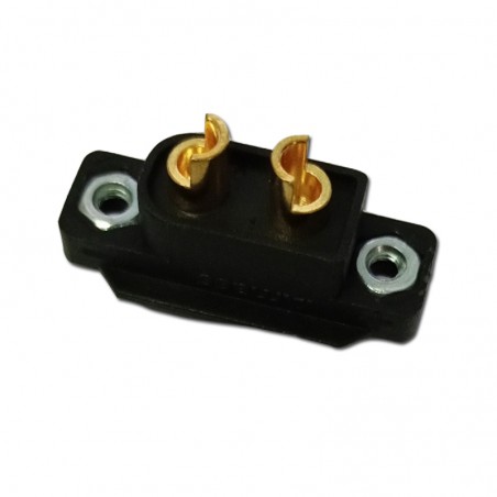 CONECTOR XT60 MACHO PARA MONTAR EN ALA NEGRO