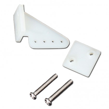 HORN NYLON 15x20mm 4 AGUJEROS CON TORNILLOS (4 unidades)