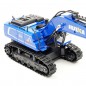 EXCAVADORA 9 CANALES HUINA 1/18 AZUL 1558B