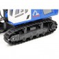 EXCAVADORA 9 CANALES HUINA 1/18 AZUL 1558B