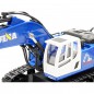 EXCAVADORA 9 CANALES HUINA 1/18 AZUL 1558B