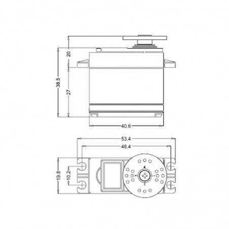 SERVO DIGITAL STANDARD 17KG DM-S1500MD DOMAN RC