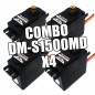 COMBO X4 SERVO DM-S1500MD DOMAN RC 17kg COMBO X4 SERVO DM-S1500MD DOMAN RC 17kg