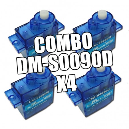 COMBO X4 SERVO MICRO 9G DIGITAL DOMAN DM-S0090D