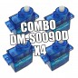 COMBO X4 SERVO MICRO 9G DIGITAL DOMAN DM-S0090D