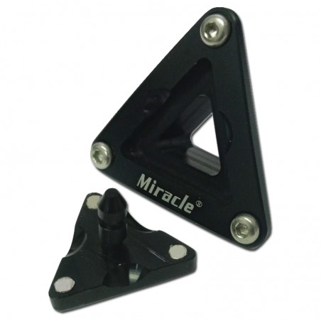 TOMA LLENADO TRIANGULAR ALUMINIO NEGRO MIRACLE