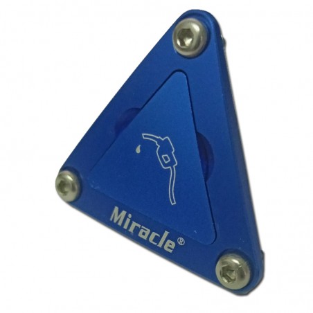 TOMA LLENADO TRIANGULAR ALUMINIO AZUL MIRACLE