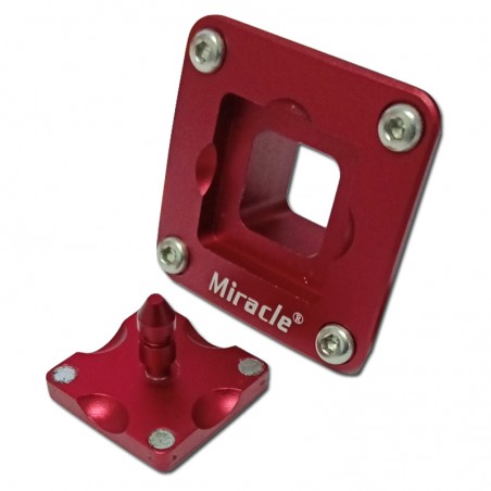 TOMA LLENADO CUADRADA ALUMINIO ROJO MIRACLE
