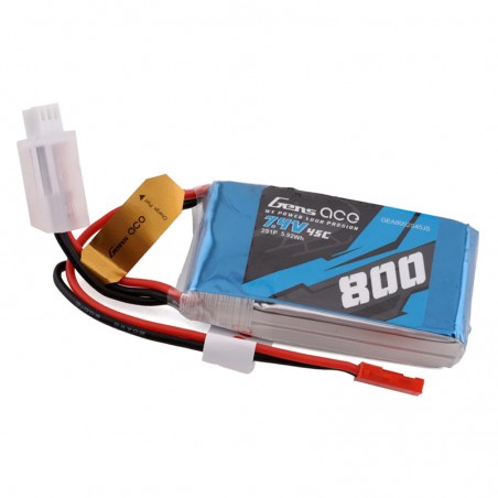 BATERIA LIPO 7.4V 800MAH 45C GENS ACE JST