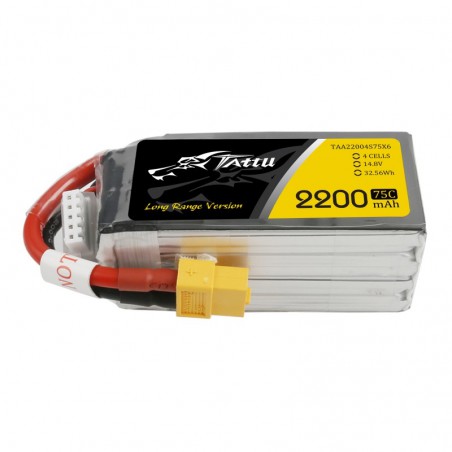 BATERIA LIPO 14.8V 2200MAH 75C TATTU XT-60