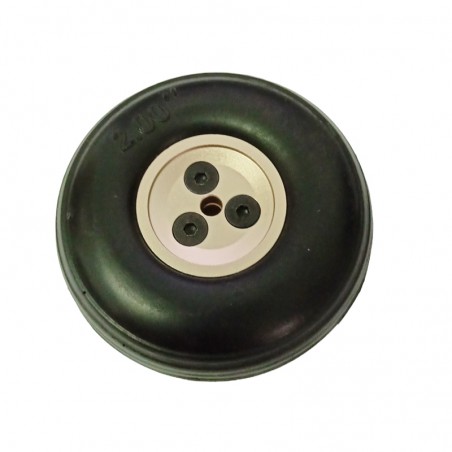 RUEDA GOMA LLANTA ALUMINIO 51mm (ancho 18.5mm)