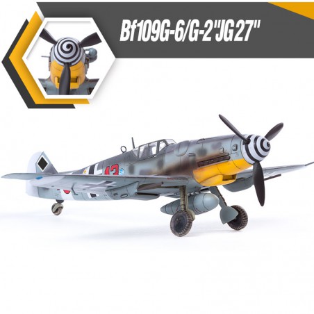 MAQUETA AVION MESSERSCHMITT BF-109G-2 JG 27 1/48 ACADEMY