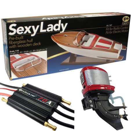 COMBO SEXY LADY CON MOTOR FUERABORDA BRUSHLESS Y VARIADOR