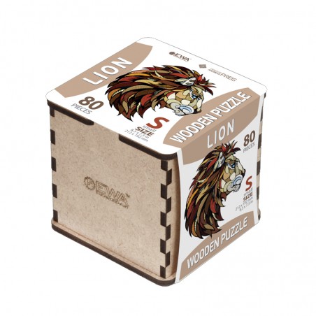 PUZZLE LEON 80 PIEZAS EWA CAJA MADERA
