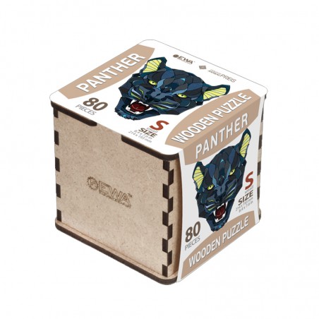 PUZZLE PANTERA 80 PIEZAS CAJA MADERA