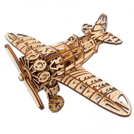 MAQUETA AVION MADERA MECANICA 346 PIEZAS MR. PLAYWOOD