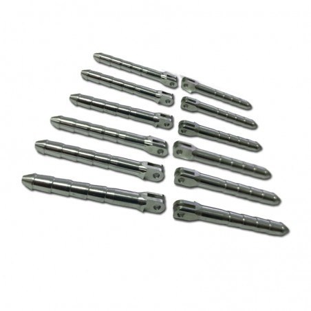 BISAGRA TACO ALUMINIO 3X50mm PARA VARILLA  MPJET (6 unidades)