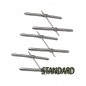 BISAGRA TACO ALUMINIO 4.5X70mm PARA VARILLA MPJET (6 unidades) BISAGRA TACO ALUMINIO 4.5X70mm PARA VARILLA MPJET (6 unidades)