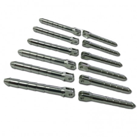 BISAGRA TACO ALUMINIO 4.5X70mm PARA VARILLA MPJET (6 unidades)