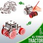 MAQUETA MADERA TRACTOR TODOTERRENO  PIEZAS