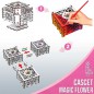 MAQUETA PUZZLE FLOR MAGICA MADERA 16 PIEZAS