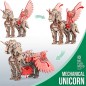 MAQUETA UNICORNIO MADERA MECANICA 140 PIEZAS MAQUETA UNICORNIO MADERA MECANICA 140 PIEZAS