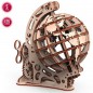 MAQUETA GLOBO TERRAQUEO MADERA MECANICA 125 PIEZAS