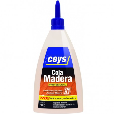 PEGAMENTO COLA MADERA PROFESIONAL 500g CEYS