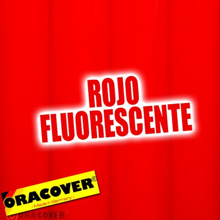 ORACOVER ROJO FLUORESCENTE 0,5m ojooo