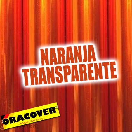 ORACOVER NARANJA TRANSPARENTE 0.5m ojoooooo  *