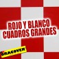 ORACOVER CUADROS ROJO/BLANCO GRANDE 52 0,5m ojoo