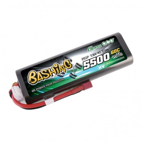 BATERIA LIPO 7.6V 5500MAH 60C CARCASA DURA GENS ACE