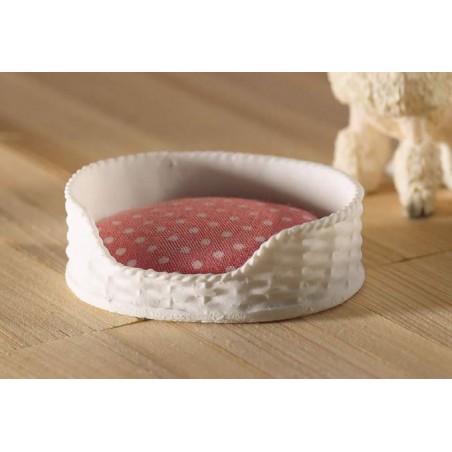 ZZ CAMITA MASCOTA BLANCO Y ROSA