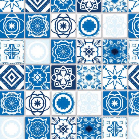 ZZ PAPEL AZULEJOS T/ HIDR. AZUL MEDITERRANEO 30X42
