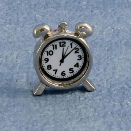 ZZ RELOJ DESPERTADOR PLATEADO