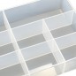CAJA ACESORIOS TRANSPARENTE 180X140MM (8 HUECOS)