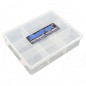CAJA ACESORIOS TRANSPARENTE 180X140MM (8 HUECOS)