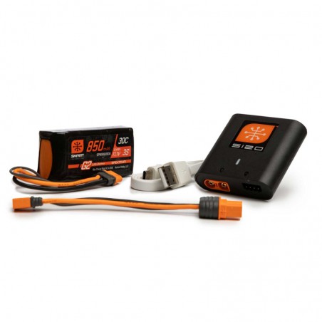 COMBO CARGADOR SMART S120 Y BATERIA 11.1V 850mAh G2 SPEKTRUM